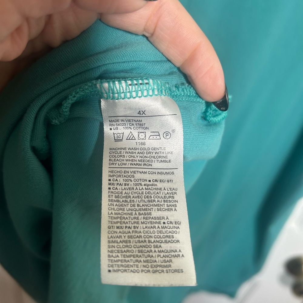 Old Navy Teal Shift Tank Dress – Size 4X - Picture 7 of 9